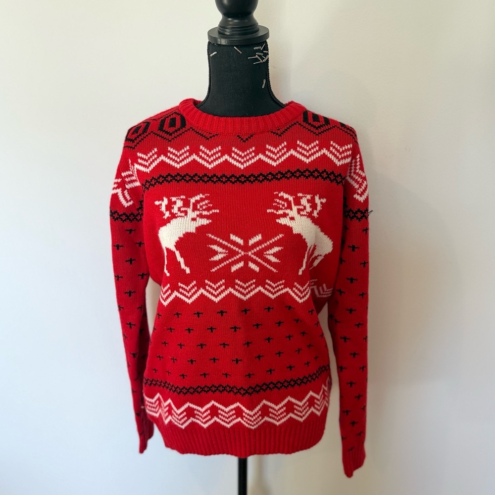 Red Reindeer Sweater
